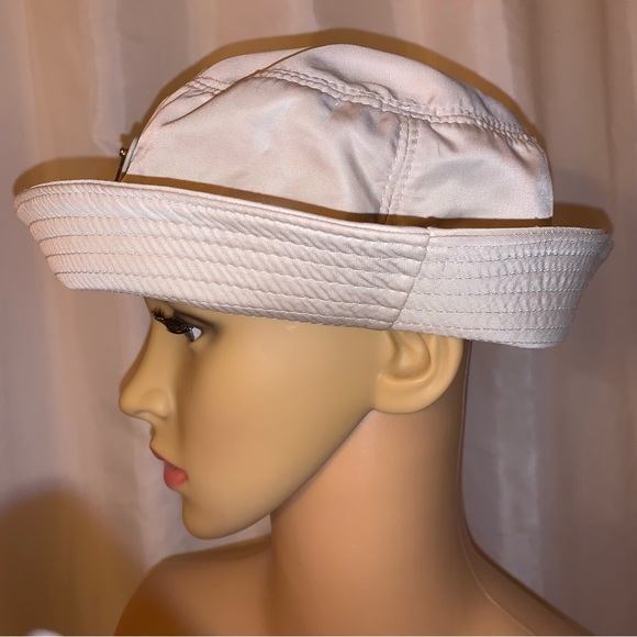 PRADA beige Re-issue Nylon BUCKET HAT Size Medium IN STORE NOW $695 - Picture 12 of 15